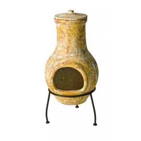 RedFire Fireplace Tampico Yellow 31x31x68 cm Clay