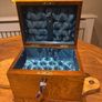 antique walnut box with key Image 4