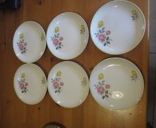 6 Irish Rose Plates Arklow