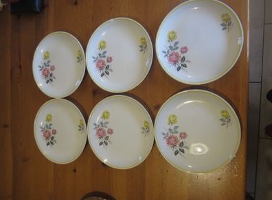 6 Irish Rose Plates Arklow