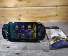 Sony PS Vita PCH-1003 OLED Model Black Console 64GB SD Card With Usb Charger