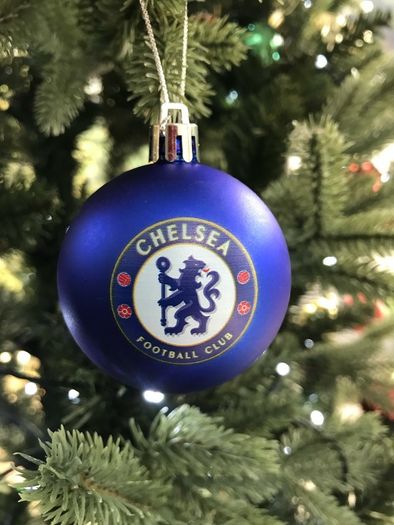 Christmas theme football baubles