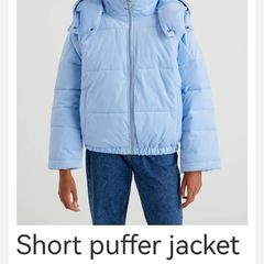 United Colors of Benetton light blue Thermore jacket S