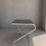 mid century chrome desk vintage Danish Image 2