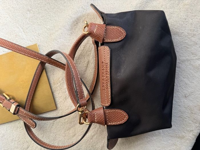 Long champ pouch with strap