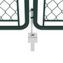 Garden Gate Steel 400x100 cm Green Image 4