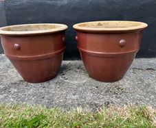 Pots. X2. Ceramic heavy duty