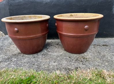 Pots. X2. Ceramic heavy duty