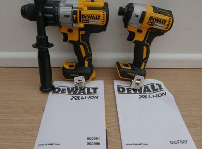 DeWalt DCD996 XRP 18V Combi Drill & DCF887 XR 18V Impact Driver