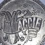 Maggie Full Solid Silver Crown, Love Token, Circa 1890, Victorian, Very Fine Image 2