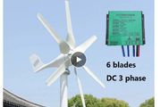 800W 48V Wind turbine with 6 blades and free 48V controller small wind turbine for home use with controller