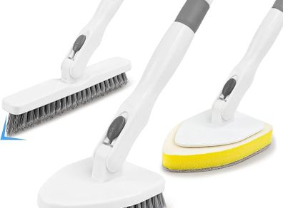 Brand New in 1 Scrubber with Handle, Scrubber Shower Cleaning Brush 130.81CM Removable Long Handle