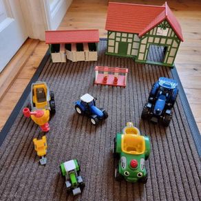 Farm Buildings and Tractors including New Holland Tractor