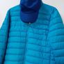New blue jacket with hood and new baseball cap tag attached Image 2