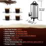 Thermal Hot and Cold Drink Server Dispenser with Spigot Handle, Food-grade for Hot Tea Coffee Water Restaurant Drink Shop Image 6