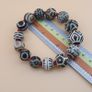 Burmese Antique Pumtek Pyu & Venetian WhiteHeart Glass Beads Bracelet Image 2