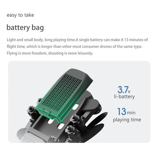 New Mini Drone 4K 1080P HD Camera WiFi Fpv Air Pressure Altitude Hold Black And Gray Foldable Quadcopter RC Dron Toy