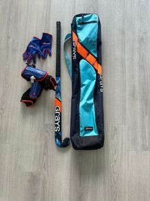 Grays Hockey Stick, bag, shield & gloves.