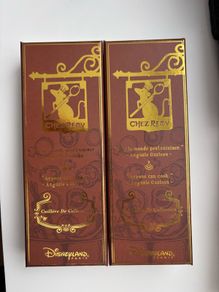 Disneyland Paris Chez Remy Limited Collection Spoon Set x2 Ratatouille Boxed Rare