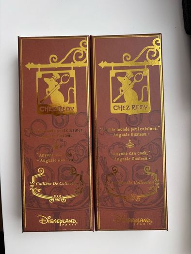 Disneyland Paris Chez Remy Limited Collection Spoon Set x2 Ratatouille Boxed Rare