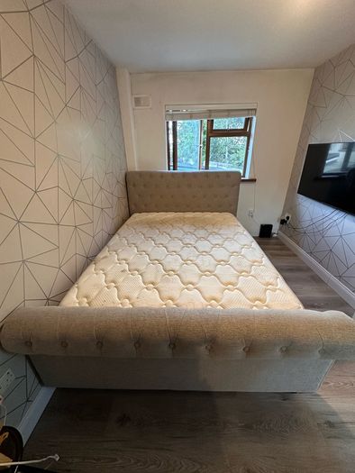 Sleigh Bed King Size EZ Living Furniture