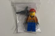 Lego City Construction Worker minifigure
