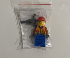 Lego City Construction Worker minifigure