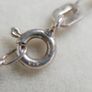 Vintage long Sterling Silver 925 Belcher Chain Necklace - Strong Circular Links length 24" - 2,8g Image 10