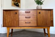 Vintage Retro Mid Century Teak Compact Sideboard
