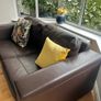 Top Quality Brown Soft Leather settee Image 3