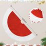 Christmas Tree Skirt Blanket 120cm 48 inches Image 7