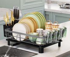 Dish Drainer Rack with Drip Tray