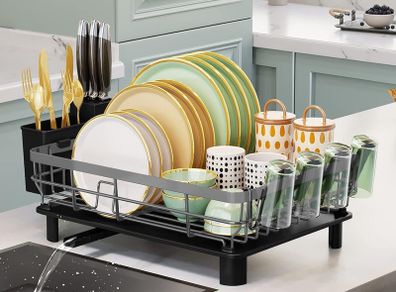 Dish Drainer Rack with Drip Tray