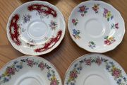 6 China Saucers