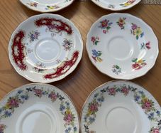 6 China Saucers
