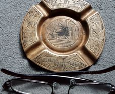 Brass ashtray