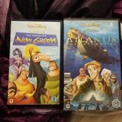 Disney Atlantis & Emporers New Groove VHS