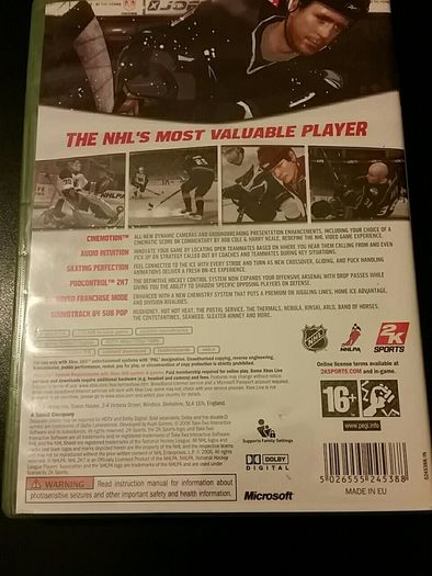 Xbox 360 game NHL 2K7 sports