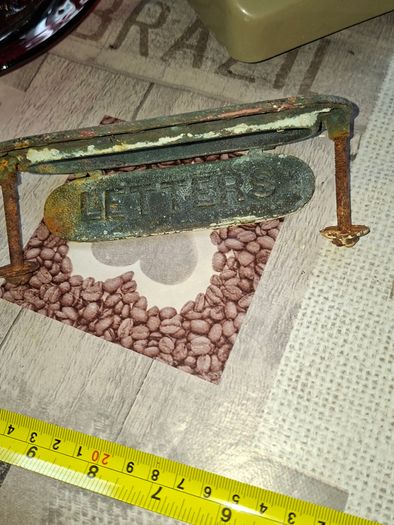 Beautiful Old Letterbox, Raised LETTERS on the flap, Postage Available