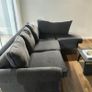 Grey corner sofa l shaped Image 3