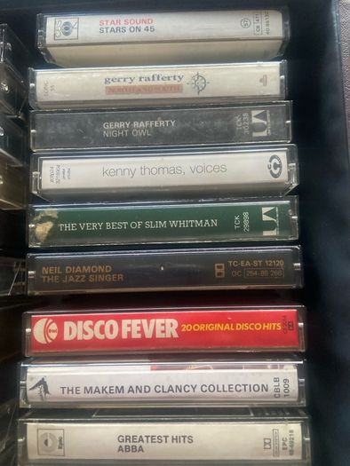 Cassette tapes collection.