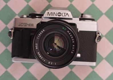 Minolta XG-M (1983) + Lens Magnon 28mm f2.8 - Serviced & Ready to Use SLR Film Camera
