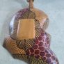 African Leopard Drinking Fruit Bowl and hand made carved wood. Image 10