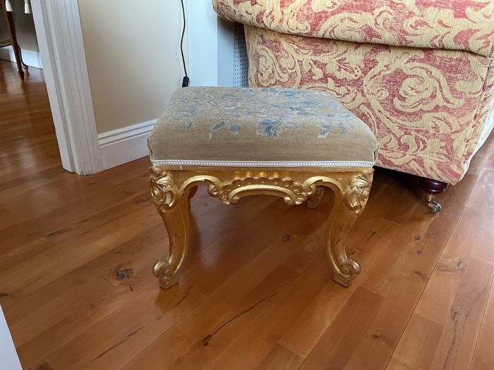 2 Antique Foot Stools (Euro250 for both) (paid 600+) - Never Used