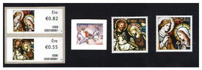 2010 Ireland Christmas Commemorative Stamps Mint Never Hinged (MNH)