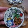 Handmade Cross Stitch Embroidered Display Coasters Image 6