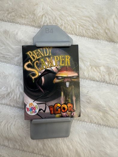 Scamper approx. 4" McDonald's Bendy Bendable Movie Action Figure Igor Used Please see photos