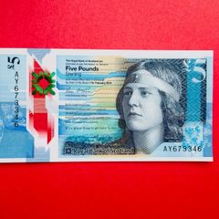 Royal Bank Of Scotland   5 Pounds   2016. POLYMER PLASTIC  PICK 370  ( Uncirculated )