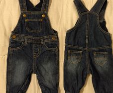 Lined Denim Dungaree,s