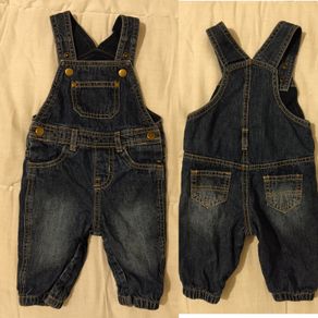 Lined Denim Dungaree,s